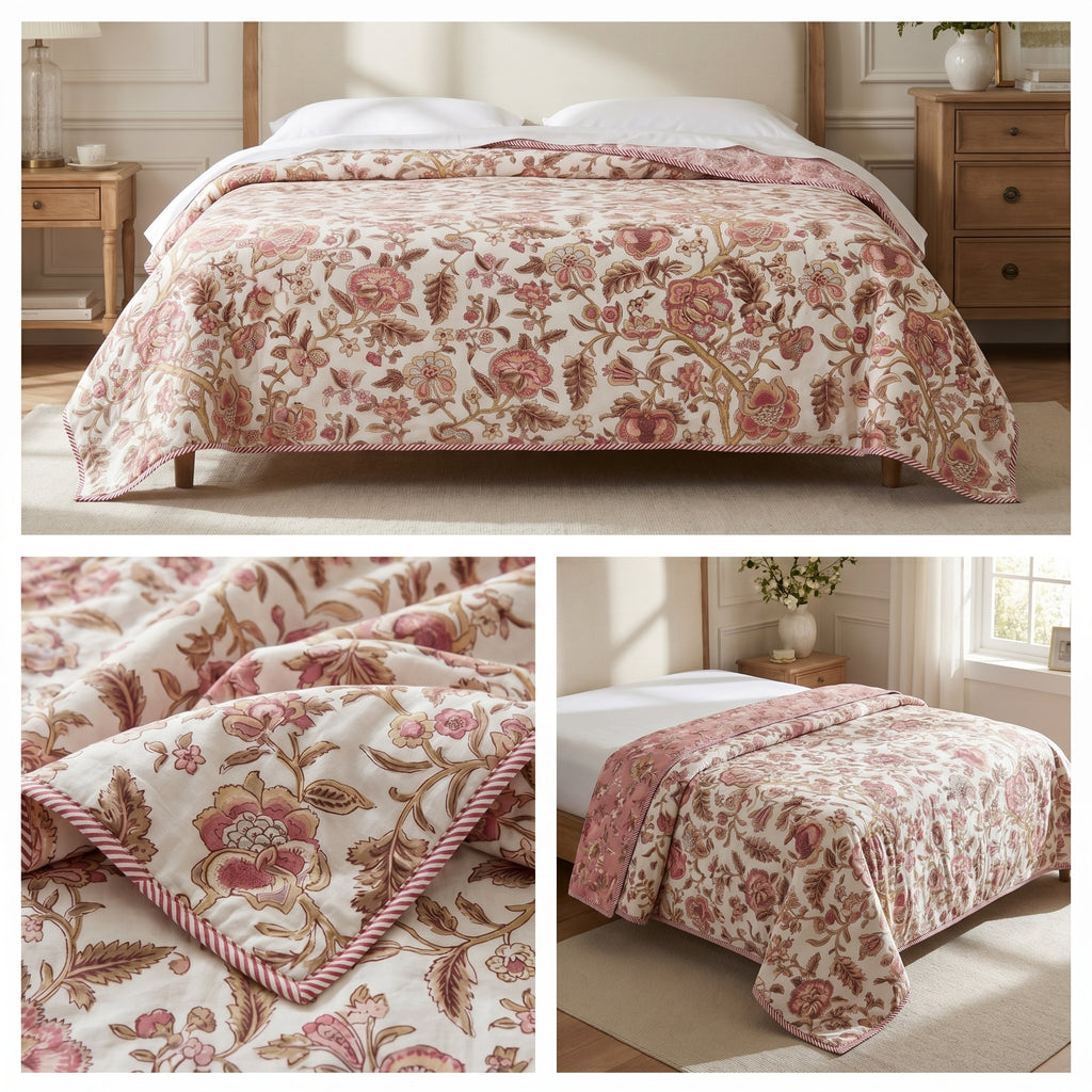 Mulmul Dohar – Pure Muslin Cotton Double Bed(300+ Thread Count)