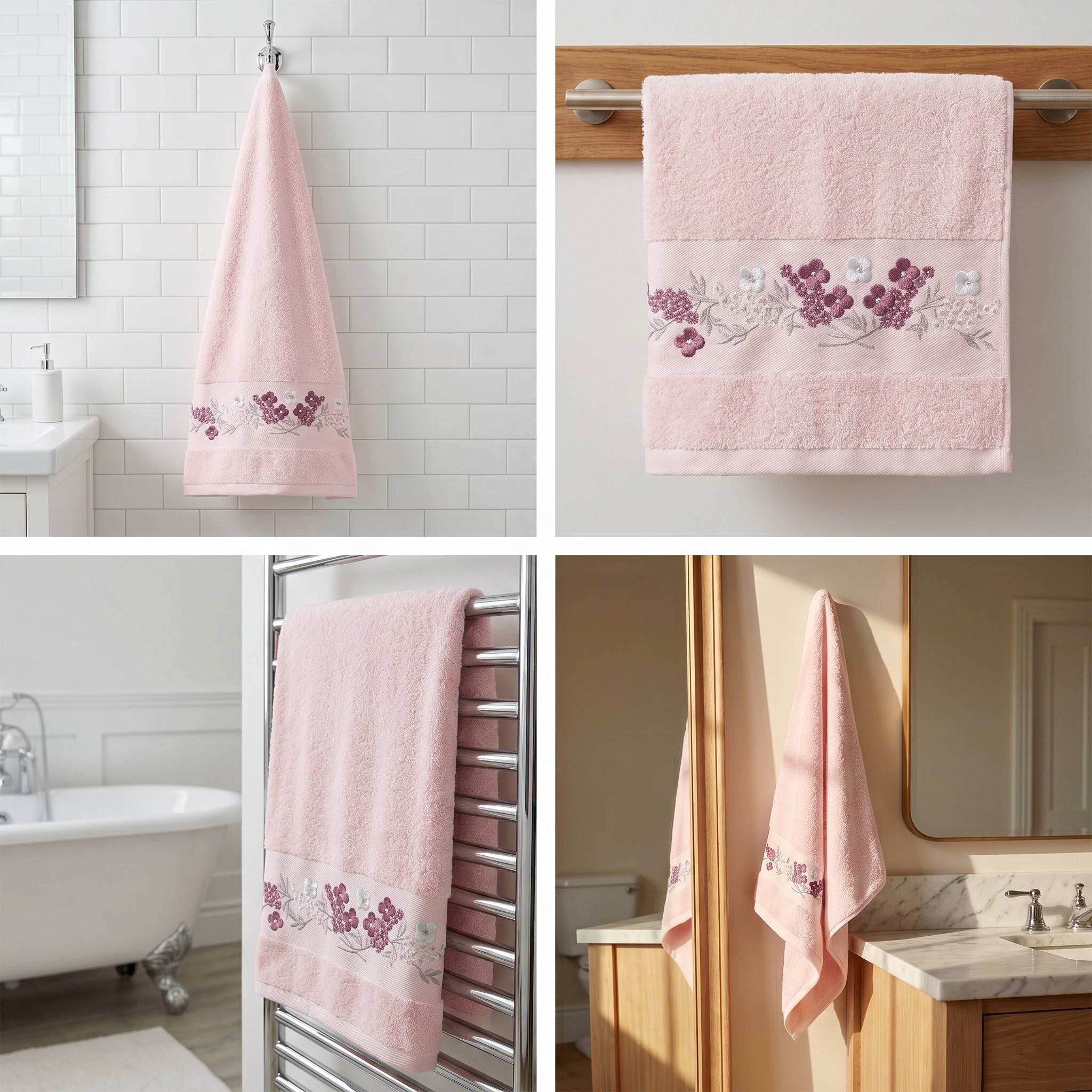 Luxuriously Soft Cotton Bath Towels – Perfect Everyday Comfort (55 x 29 inches)