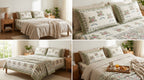 Block Print Bedsheet Set (108 x 108 inches) with 2 Pillow Covers