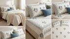 Block Print Bedsheet Set (108 x 108 inches) with 2 Pillow Covers