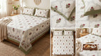 Block Print Bedsheet Set (108 x 108 inches) with 2 Pillow Covers