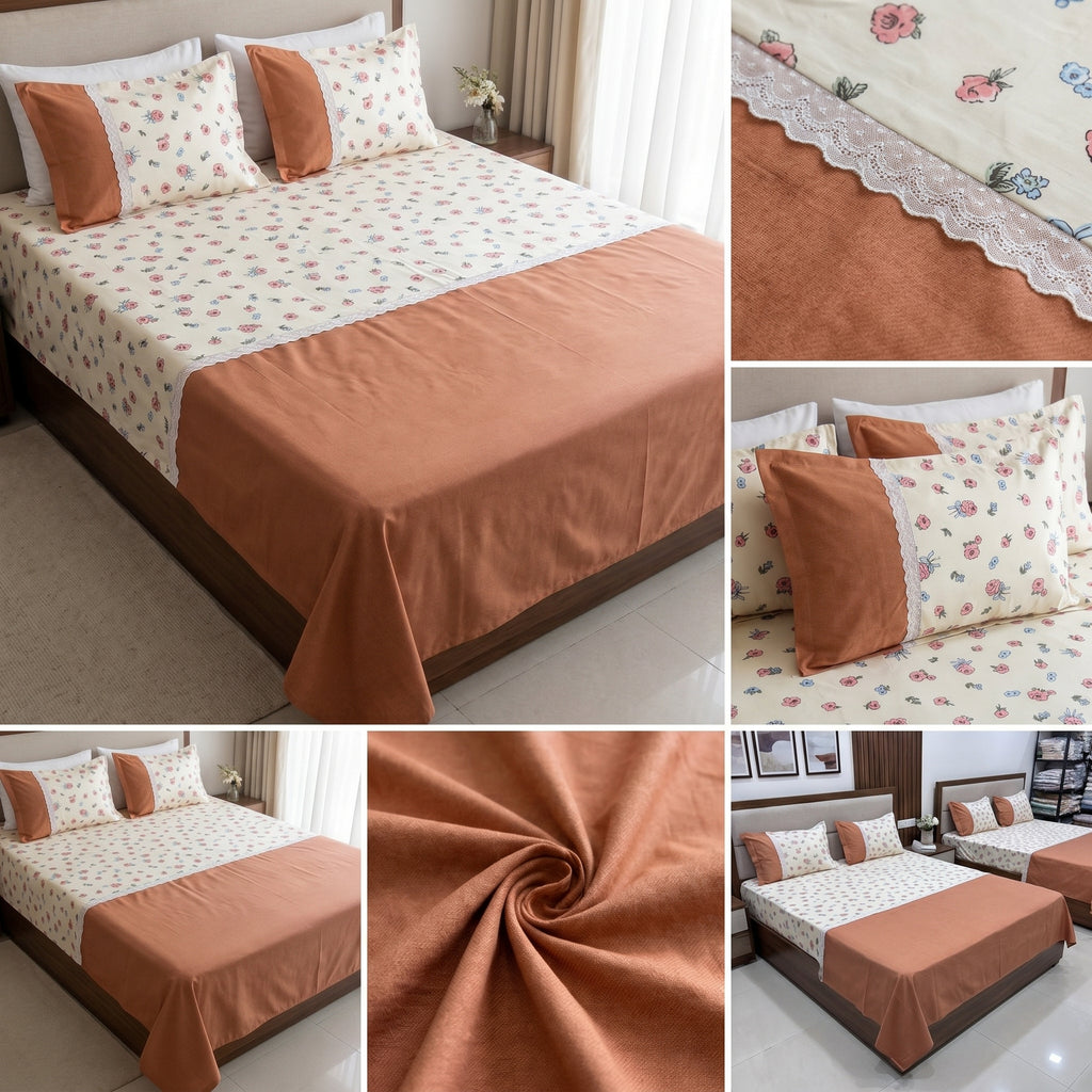🛏️ English Bedsheet 108×108 – Elegant Comfort for Your Bedroom