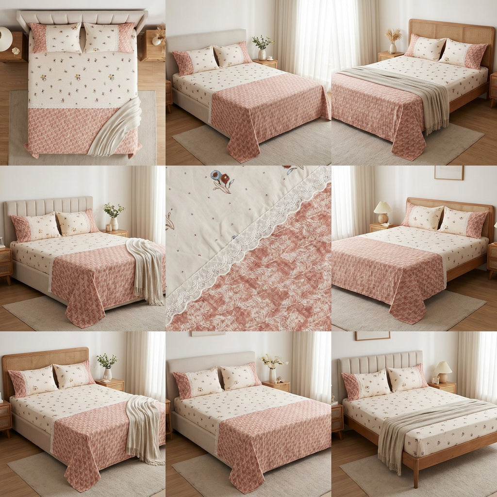 🛏️ English Bedsheet 108×108 – Elegant Comfort for Your Bedroom