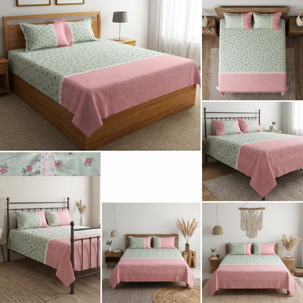 🛏️ English Bedsheet 108×108 – Elegant Comfort for Your Bedroom