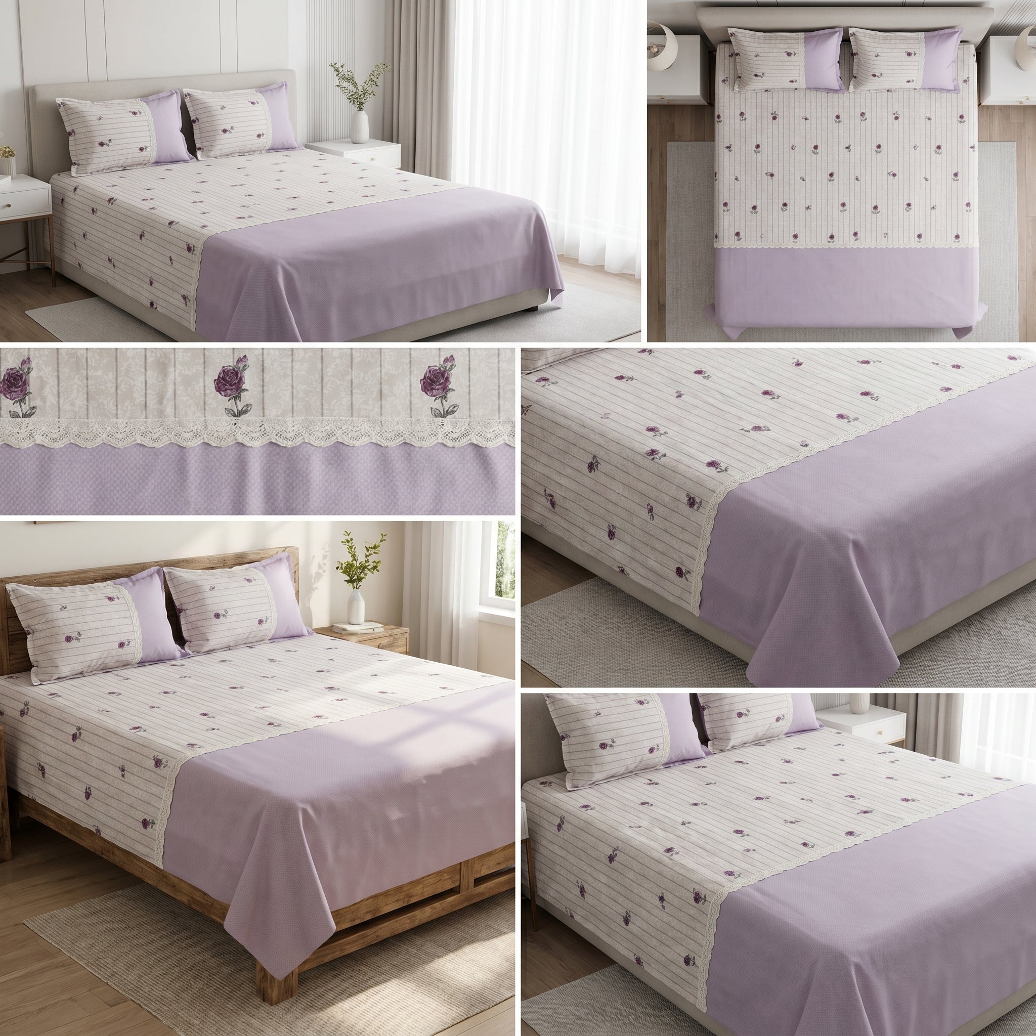 🛏️ English Bedsheet 108×108 – Elegant Comfort for Your Bedroom