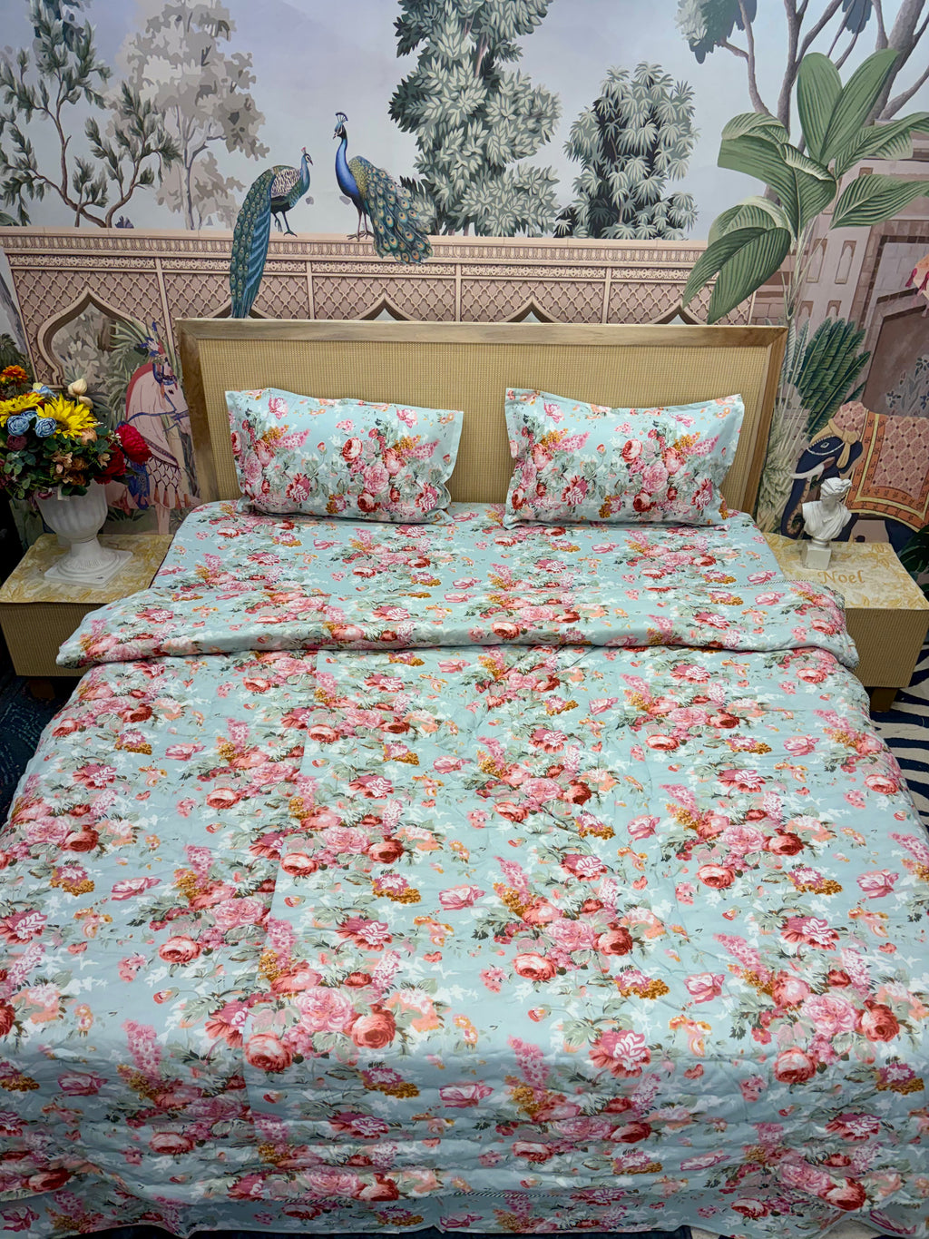 Summer 4 PC Mulmul Quilt Set