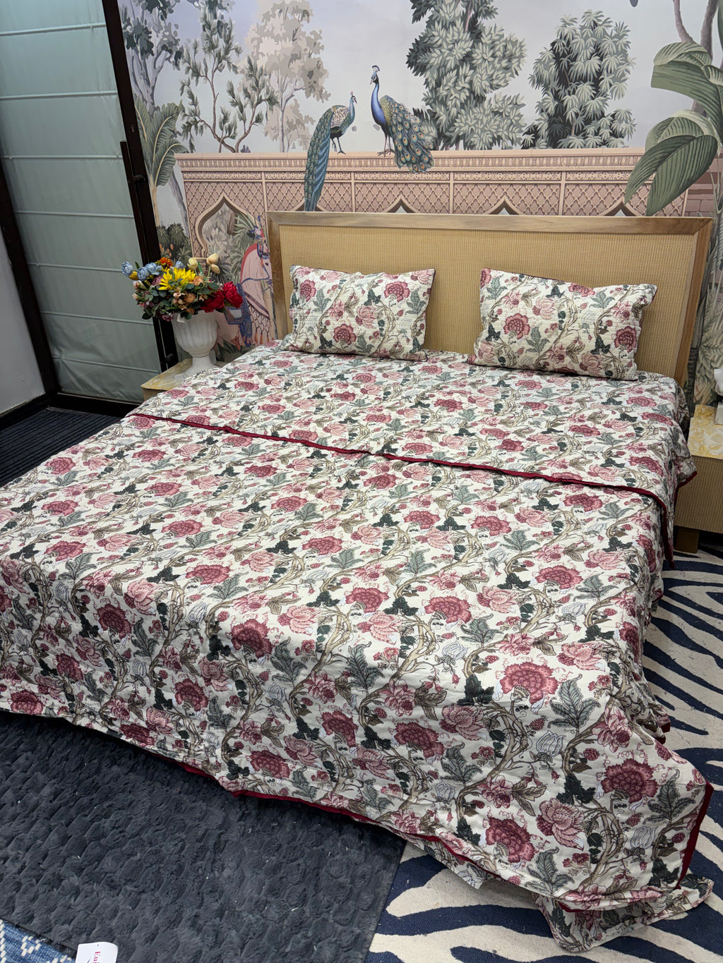 Summer 4 PC Mulmul Quilt Set