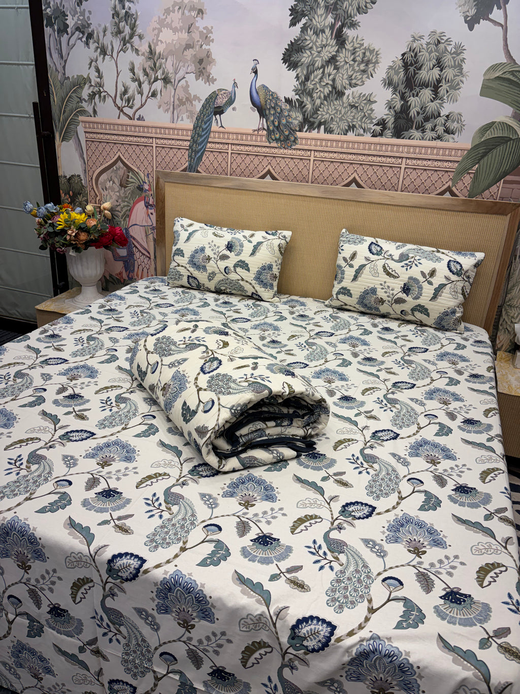 Summer 4 PC Mulmul Quilt Set