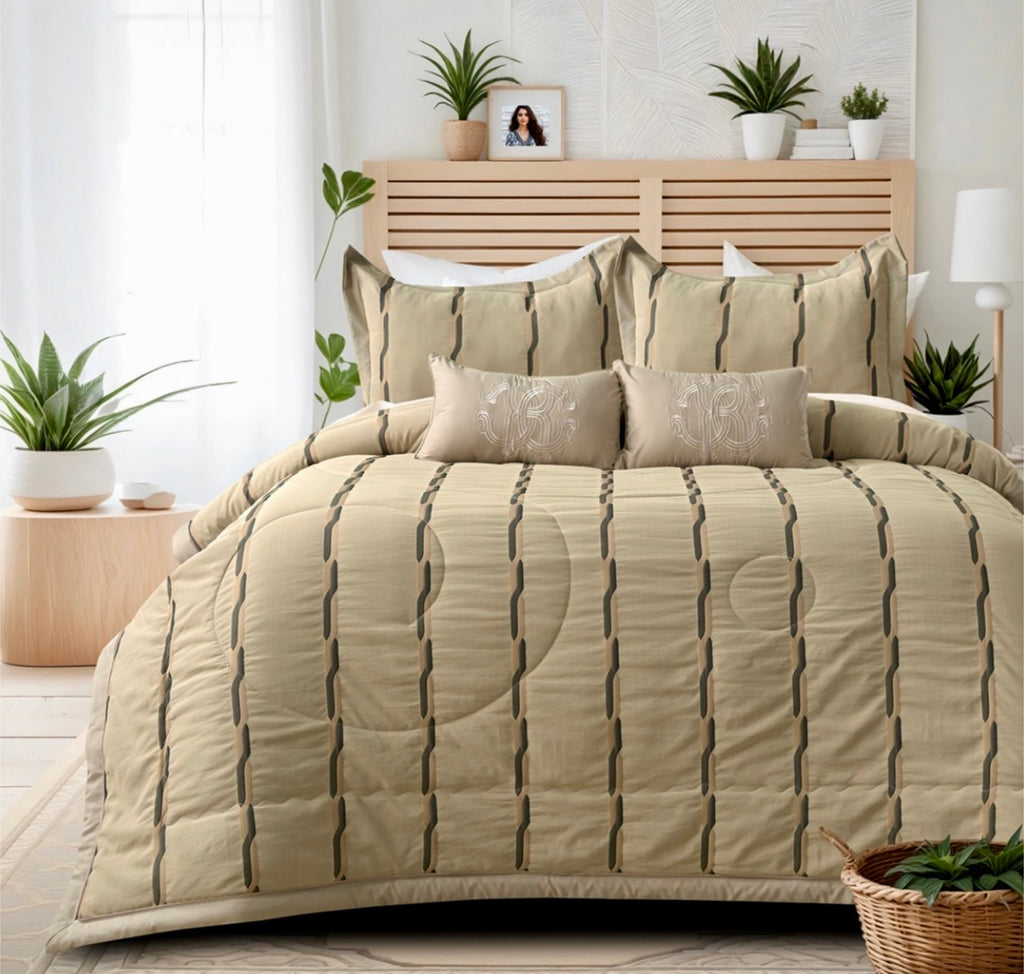 🛏️ 6 PC Royal AC Comforter Set – Luxury Meets Comfort