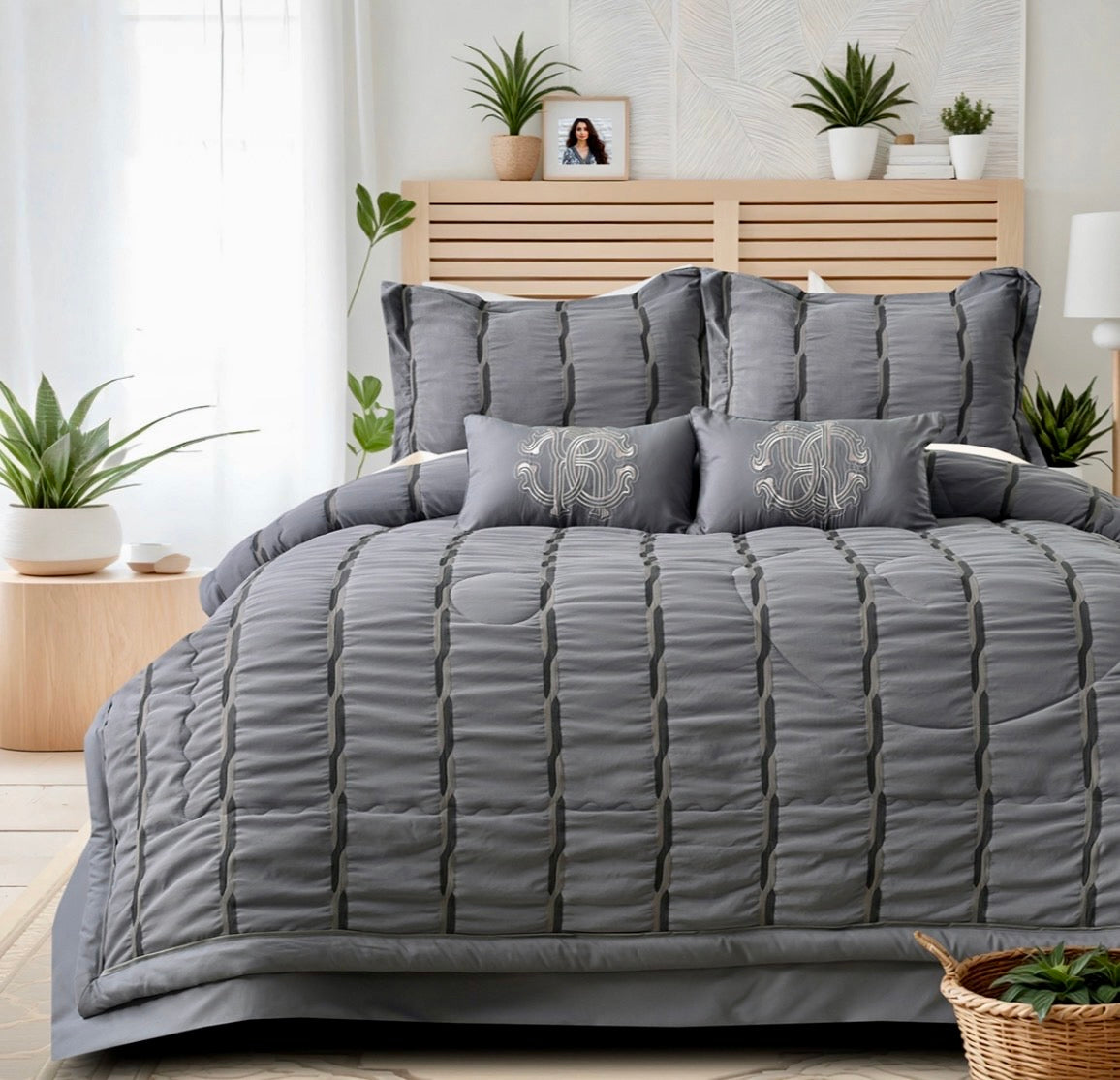 🛏️ 6 PC Royal AC Comforter Set – Luxury Meets Comfort
