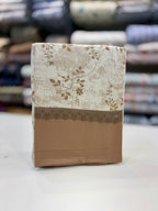 Fitted Bedsheet Pure Cotton with 2 Pillow Covers - 108 by 108 inch
