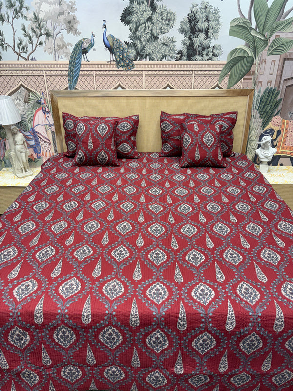 Ishq Aangan 5 Pcs Quilted Bedcover