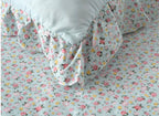 English  4-Piece Frill Lace AC Quilt Set – King Size | Elegant Dual Design