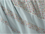 English  4-Piece Frill Lace AC Quilt Set – King Size | Elegant Dual Design
