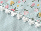 English  4-Piece Frill Lace AC Quilt Set – King Size | Elegant Dual Design