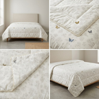 🌸 Floral King Size Comforter with Elegant Border| Product Code :- 55B138RKEH