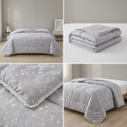 🌸 Floral King Size Comforter with Elegant Border| Product Code :- 55B138RKEH