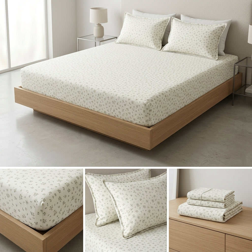 ✨ Super Spft Fitted Elastic Bedsheet – Pure Rib Cotton | King Size ✨