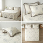Thick Cotton Bedsheet With Chicken Lace Pillow Covers 108 -108 inch