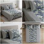 Jumbo Calcutta Phulkari Designs King Size Bedsheet Set (120 x 120 Inches) Product Code :- 55B145RKEH
