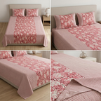 Jumbo Calcutta Phulkari Designs King Size Bedsheet Set (120 x 120 Inches) Product Code :- 55B145RKEH
