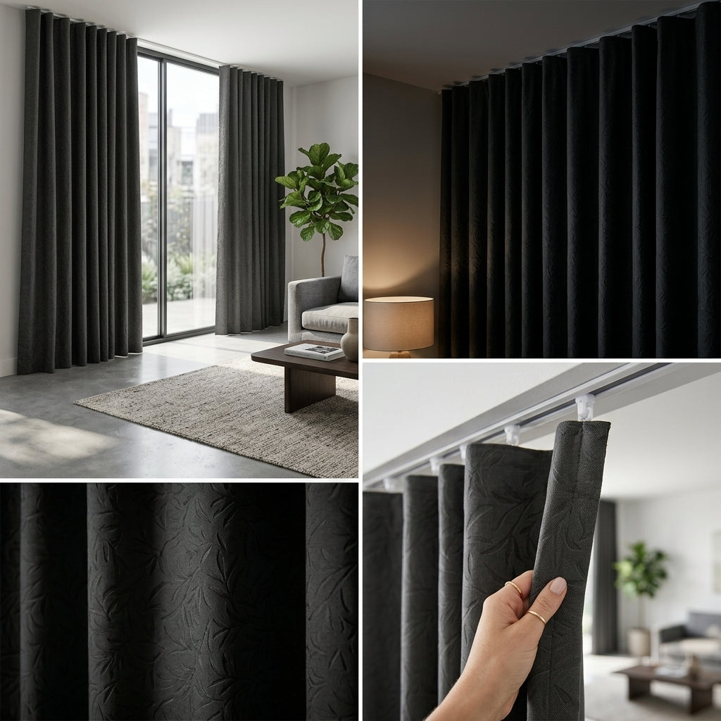 Premium Blackout Curtains – Custom Made for Channels & Rods