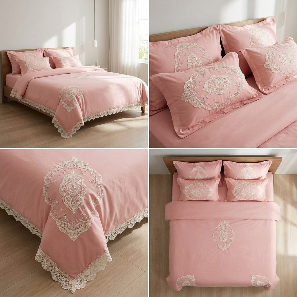 Victorian Lace Dream 6-Piece Victorian AC Comforter Set