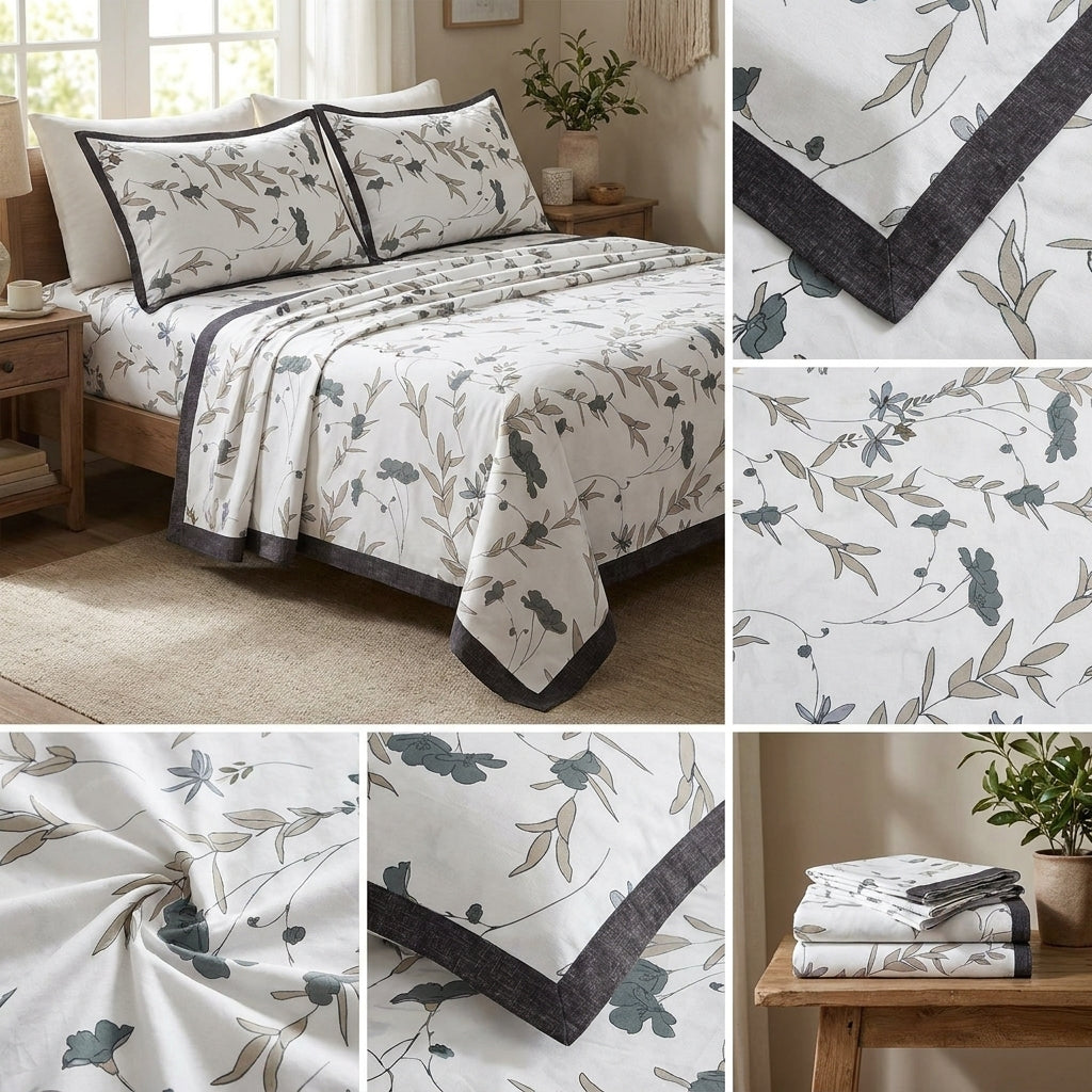 Premium Top Sheet Set – 90 x 100 Inches | Elegant Bedroom Collection