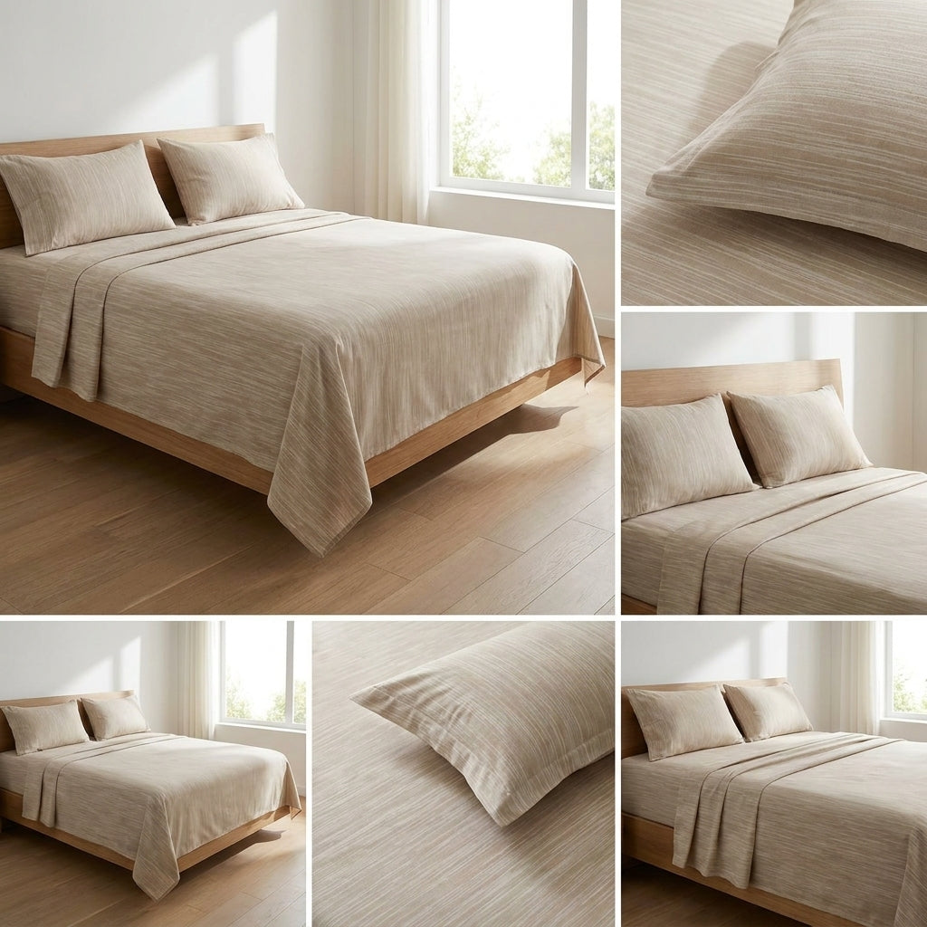 Linen Bedsheets– 108 × 108 Inch | 100% Pure Linen Cotton