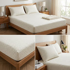 ✨ Super Spft Fitted Elastic Bedsheet – Pure Rib Cotton | King Size ✨