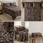 Ajrakh Cotton Bedsheet – King Size 120 x 120 Inches