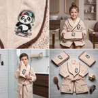 Kids 3-Piece Bathrobe & Towel Set | Bathrobe + Bath Towel + Hand Towel