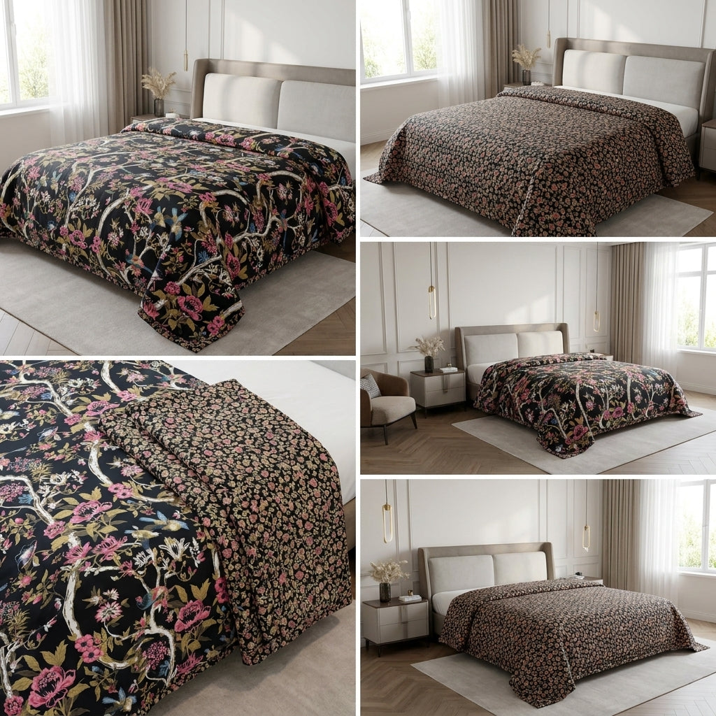 Double Reversible Mulmul Dohar – 350 Thread Count | Premium Summer Comfort