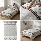 Reversible Cotton Dohar – Single Bed pair  (160 × 220 cm)