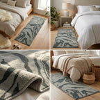 Luxury Bedside Runner Rug – Soft Modern Bedroom Carpet (60 × 140 CM) ✨