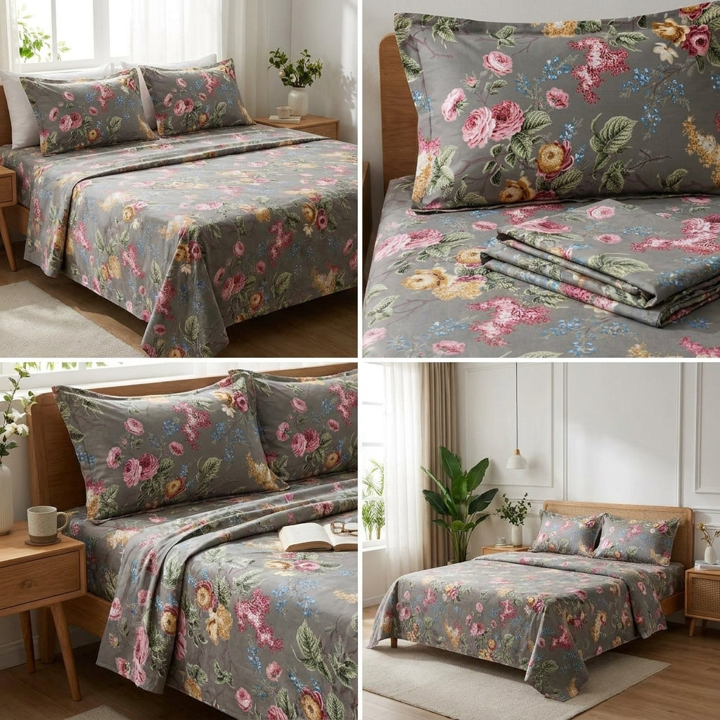 Ajrakh Cotton Bedsheet – King Size 120 x 120 Inches