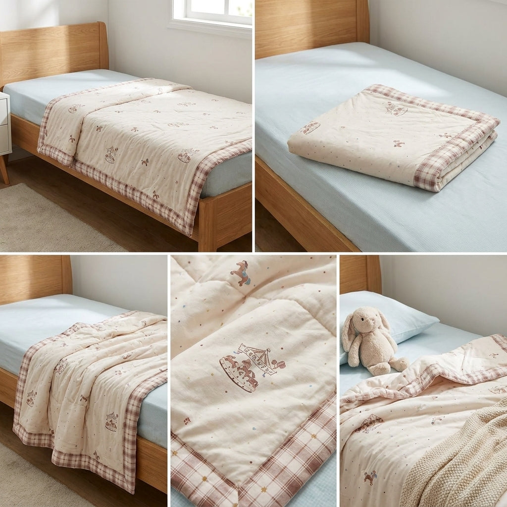 Kids Mulmul Single Bed Dohar – Soft & Cozy Collection