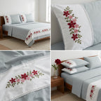 ✨ English King Size Non - Quilted Bedcover– 108 × 108 Inches ✨