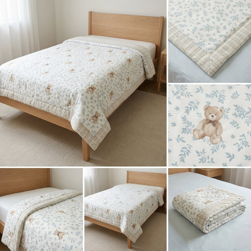 Kids Mulmul Single Bed Dohar – Soft & Cozy Collection