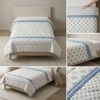 Reversible Cotton Dohar – Single Bed pair  (160 × 220 cm)