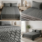 Jumbo Calcutta Phulkari Designs King Size Bedsheet Set (120 x 120 Inches) Product Code :- 55B145RKEH