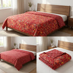 Double Reversible Mulmul Dohar – 350 Thread Count | Premium Summer Comfort