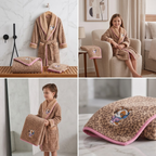 Kids 3-Piece Bathrobe & Towel Set | Bathrobe + Bath Towel + Hand Towel