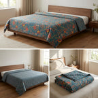 Double Reversible Mulmul Dohar – 350 Thread Count | Premium Summer Comfort