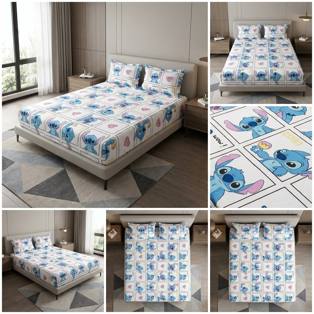 Kids Digital Printed Bedsheet Set – King Size (108 x 108 Inches)