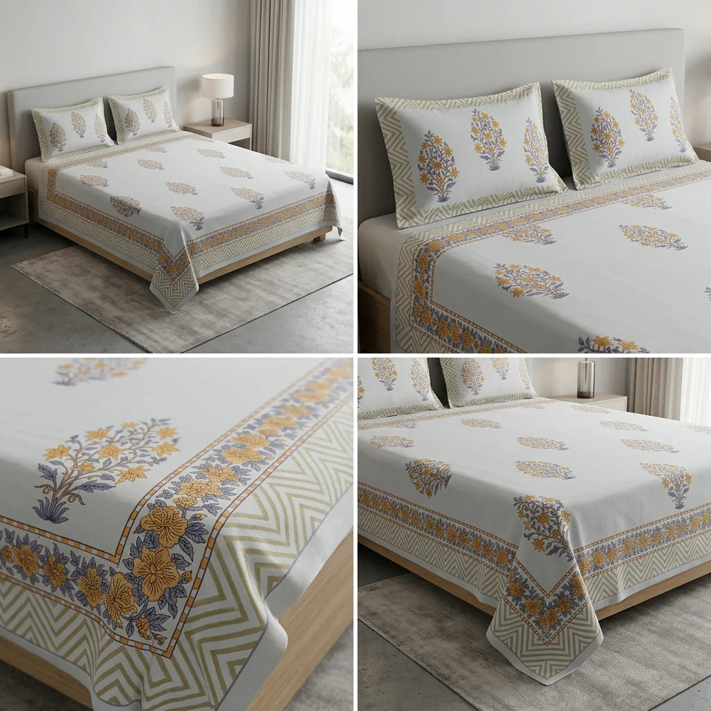 World's Finest Percale Dye Base Bedsheets – 600 Thread Count (King Size 108 x 108 inches) Product Code :- 55B188RKEH