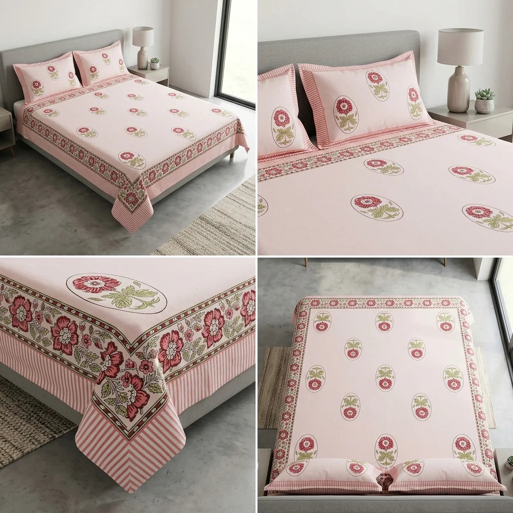 World's Finest Percale Dye Base Bedsheets – 600 Thread Count (King Size 108 x 108 inches) Product Code :- 55B188RKEH