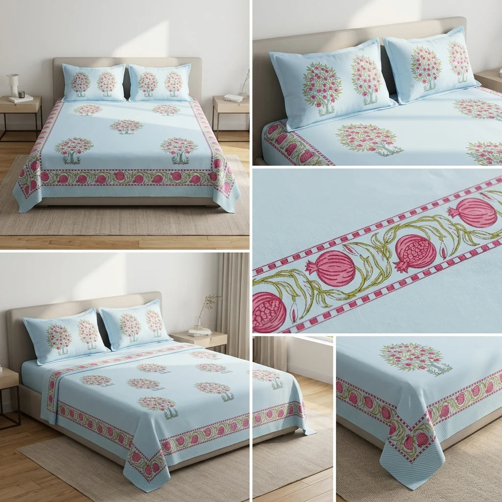World's Finest Percale Dye Base Bedsheets – 600 Thread Count (King Size 108 x 108 inches) Product Code :- 55B188RKEH