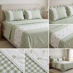 Victorian Non - Quilted Bedcover Size– 108 × 108 Inches ✨