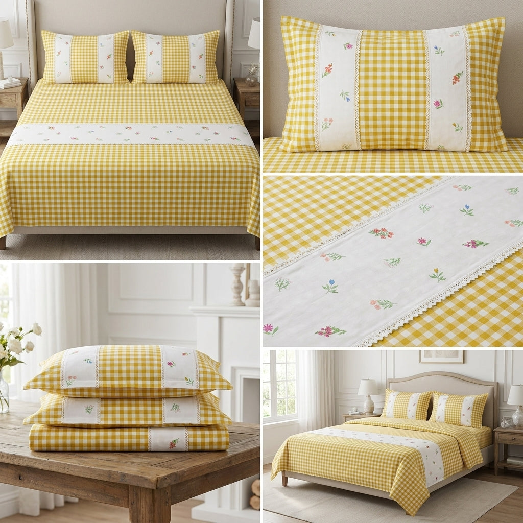 Victorian Non - Quilted Bedcover Size– 108 × 108 Inches ✨